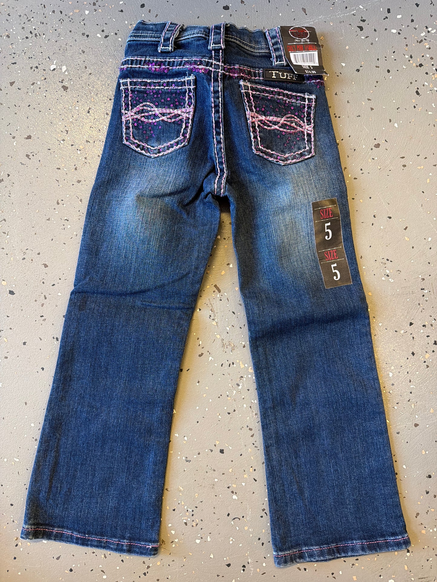 Girls Pink Glitter jeans