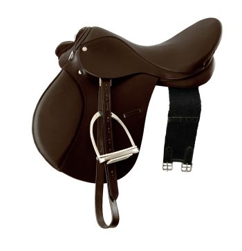 18" All-Purpose English Style Saddle With Fittings (BRN)