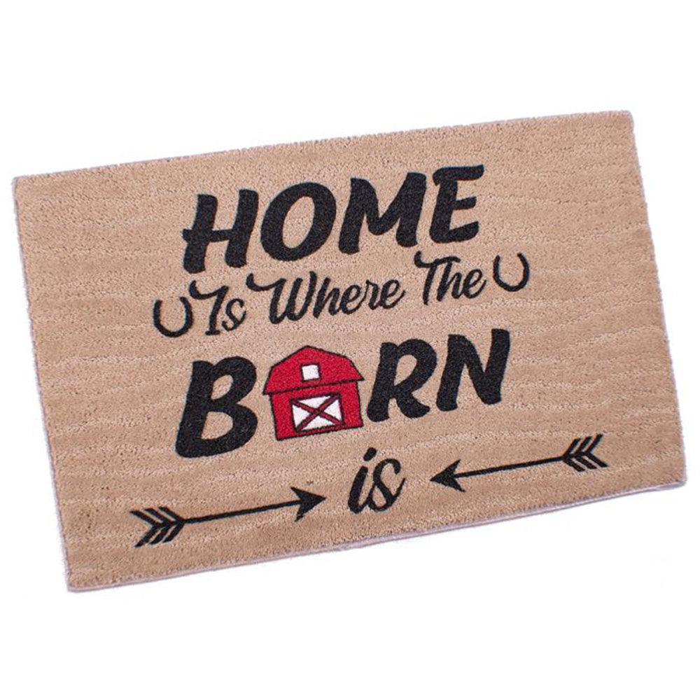 27" x 18" "Home Is Where The Barn Is" Floor Mat