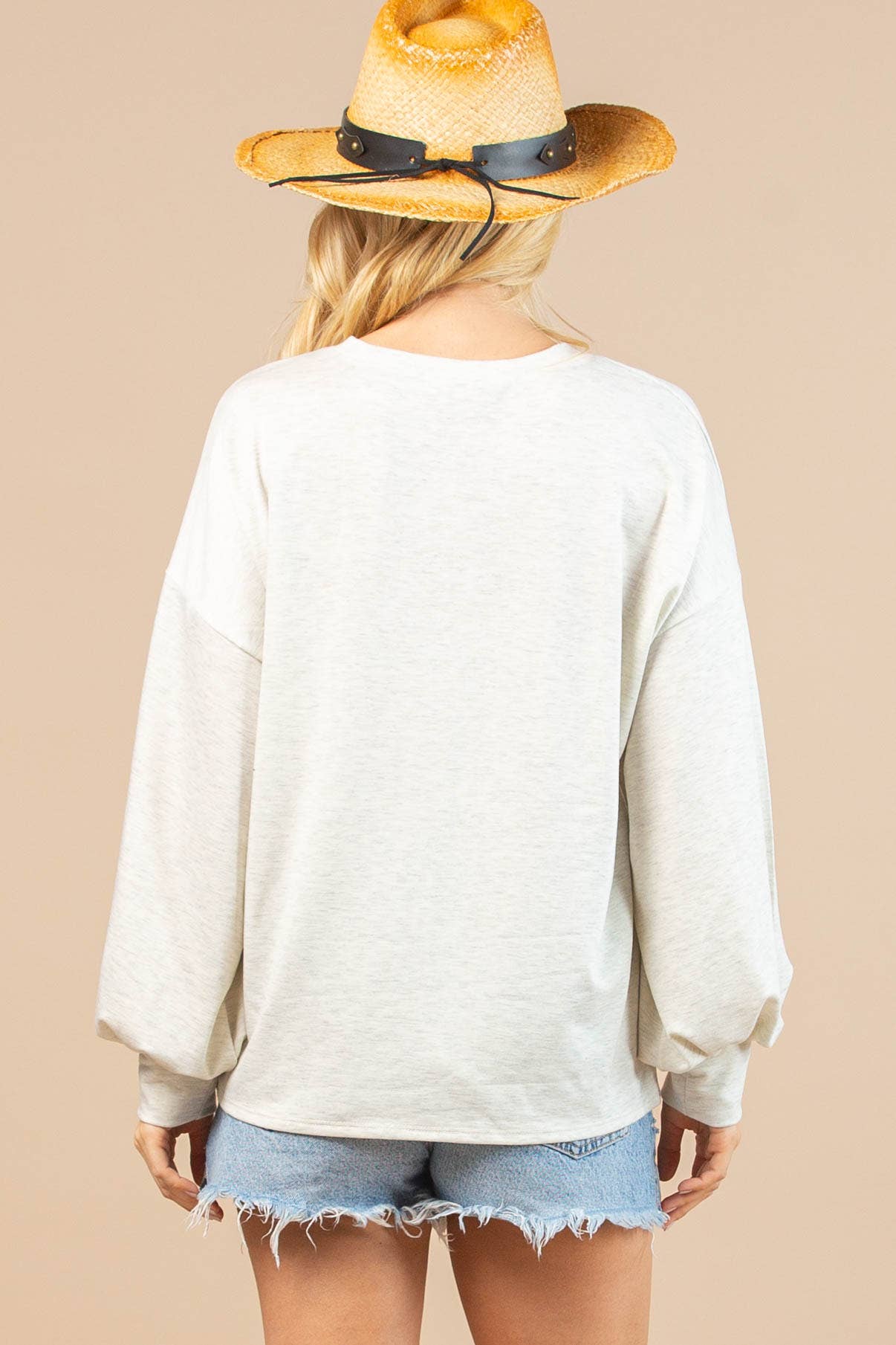 WALLY DESERT GRAPHIC SWEATSHIRT: OATMEAL