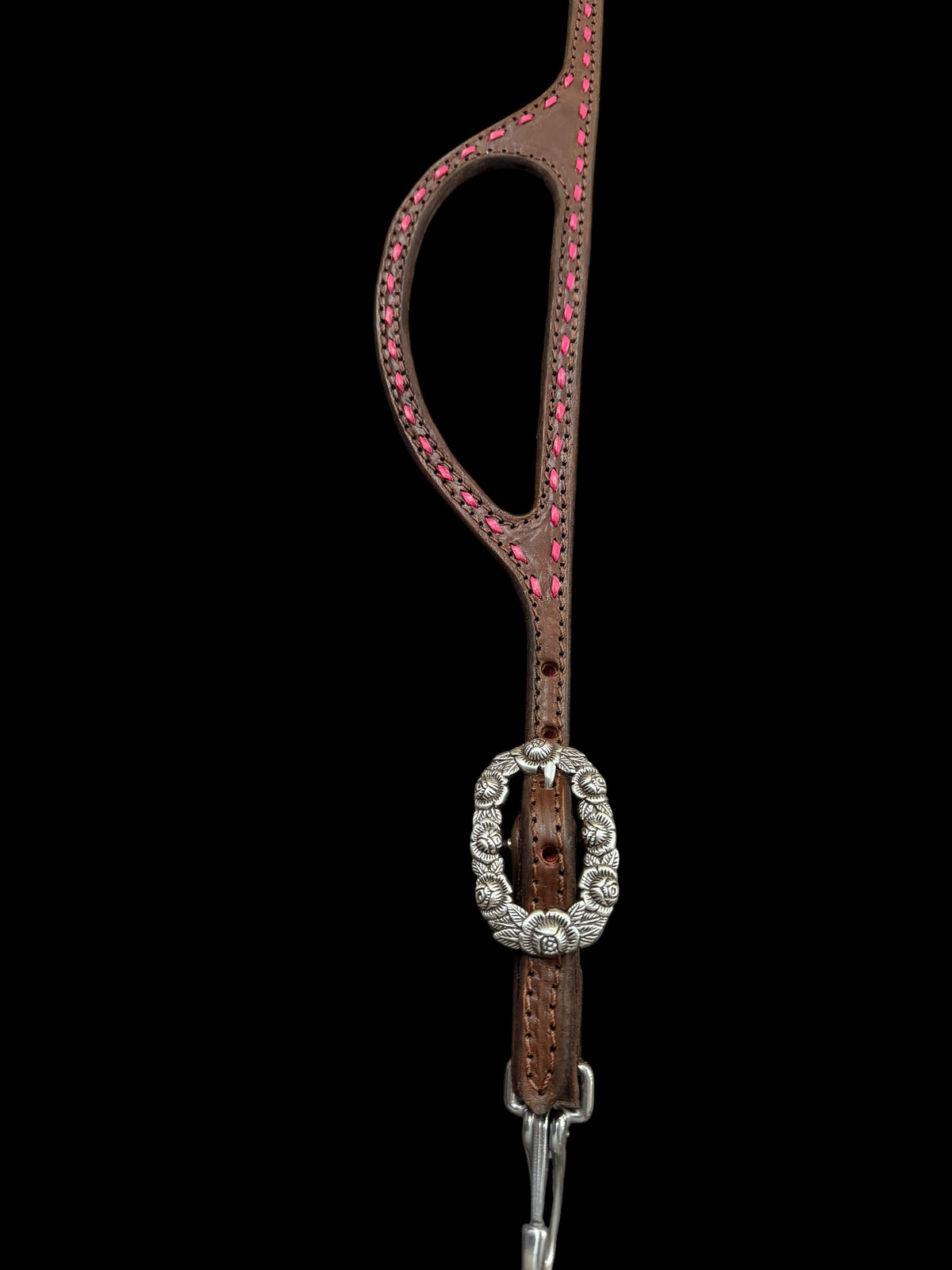 Quick change one ear buckstitched headstall