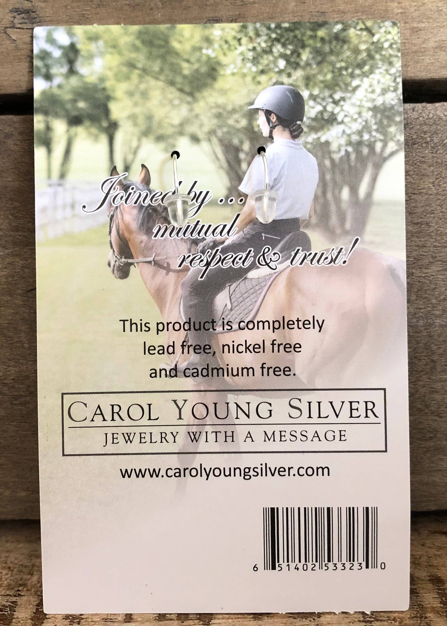 English Saddle Stirrup Earrings/Wire