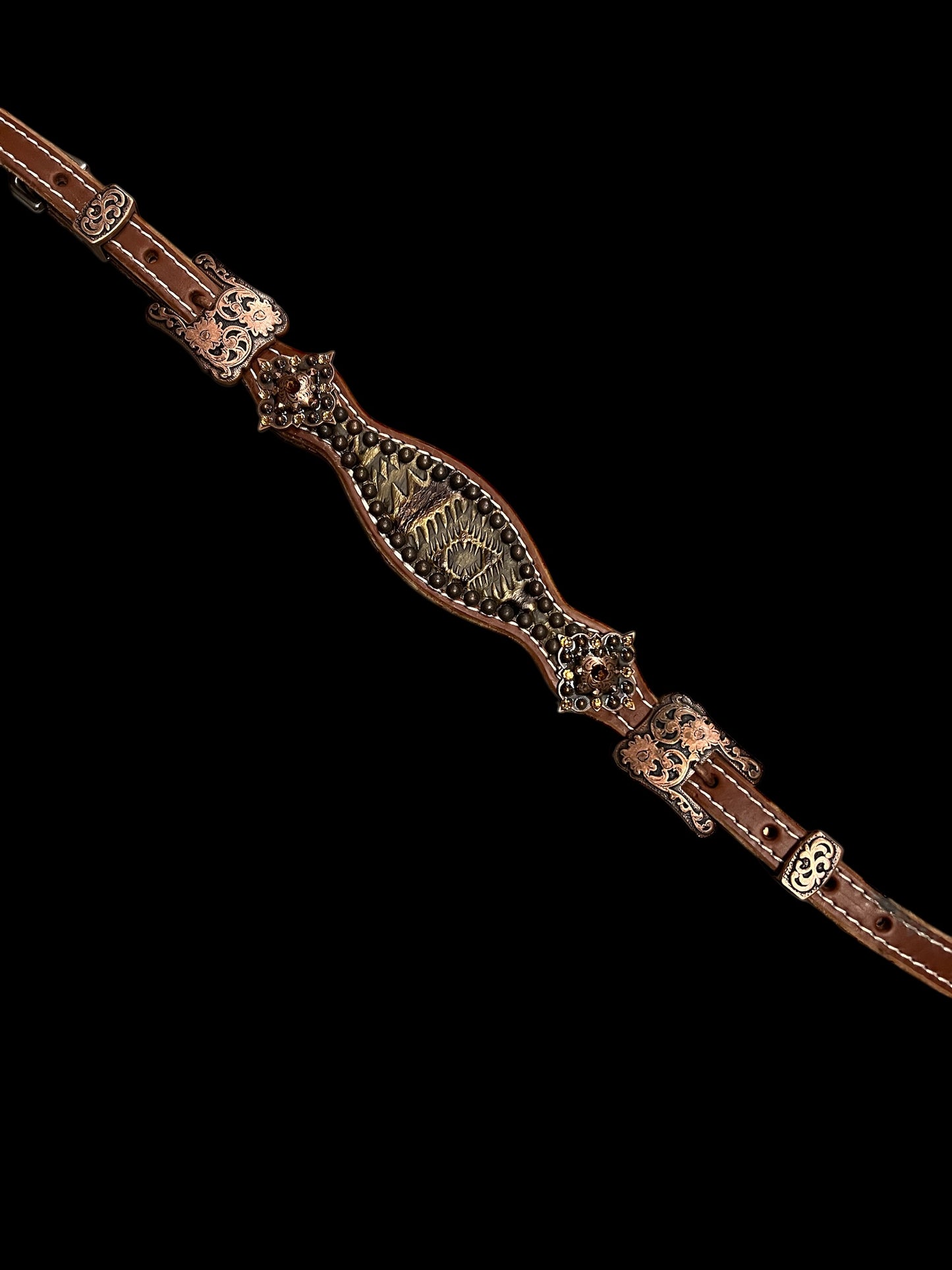 Bronze Aztec on medium leather