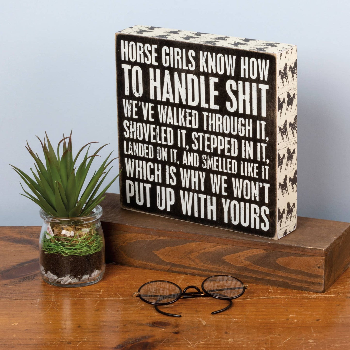 Horse Girls Box Sign