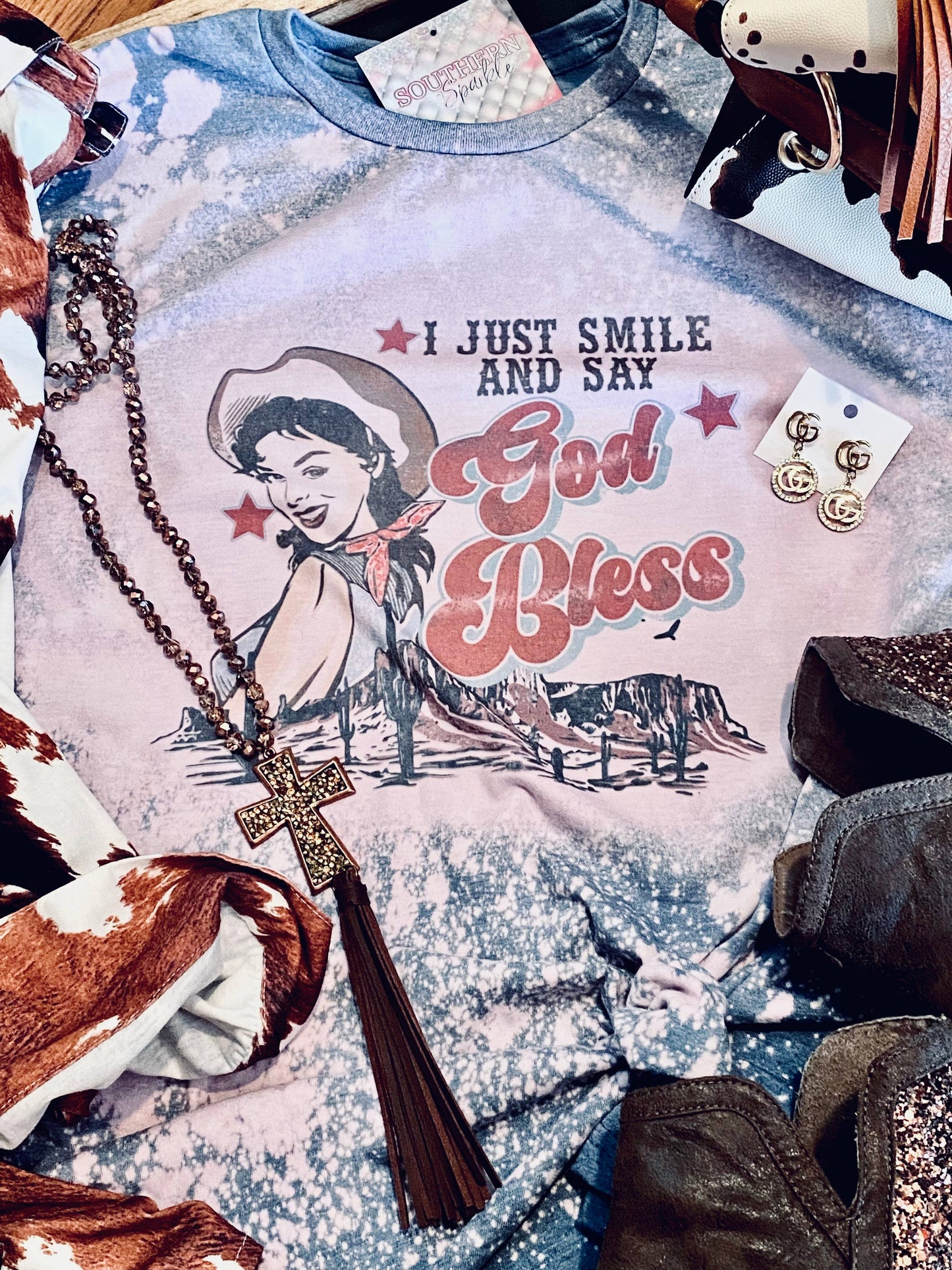 God Bless - Western Tee