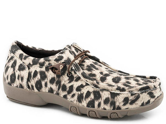 Woman's  Leopard Roper® driving Mocs