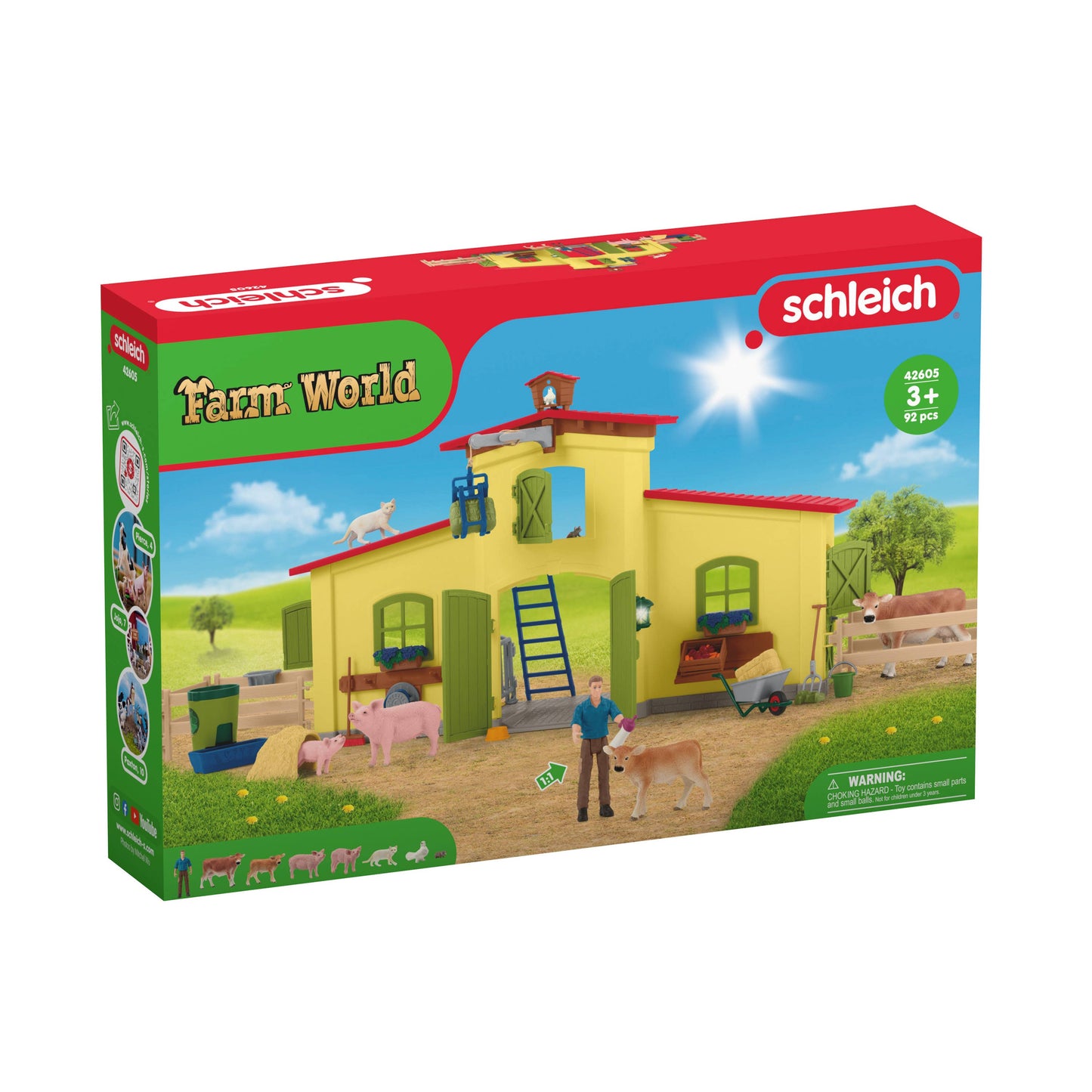 Large Farm (Yellow)  Farm Figurine Toys Play Set