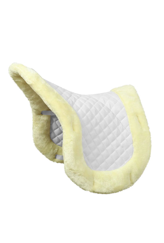 Sherpa Fleece Trimmed Shaped Saddle Pad