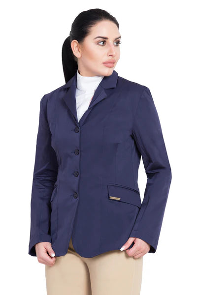TuffRider Ladies Starter Long Show Coat {BLUE}