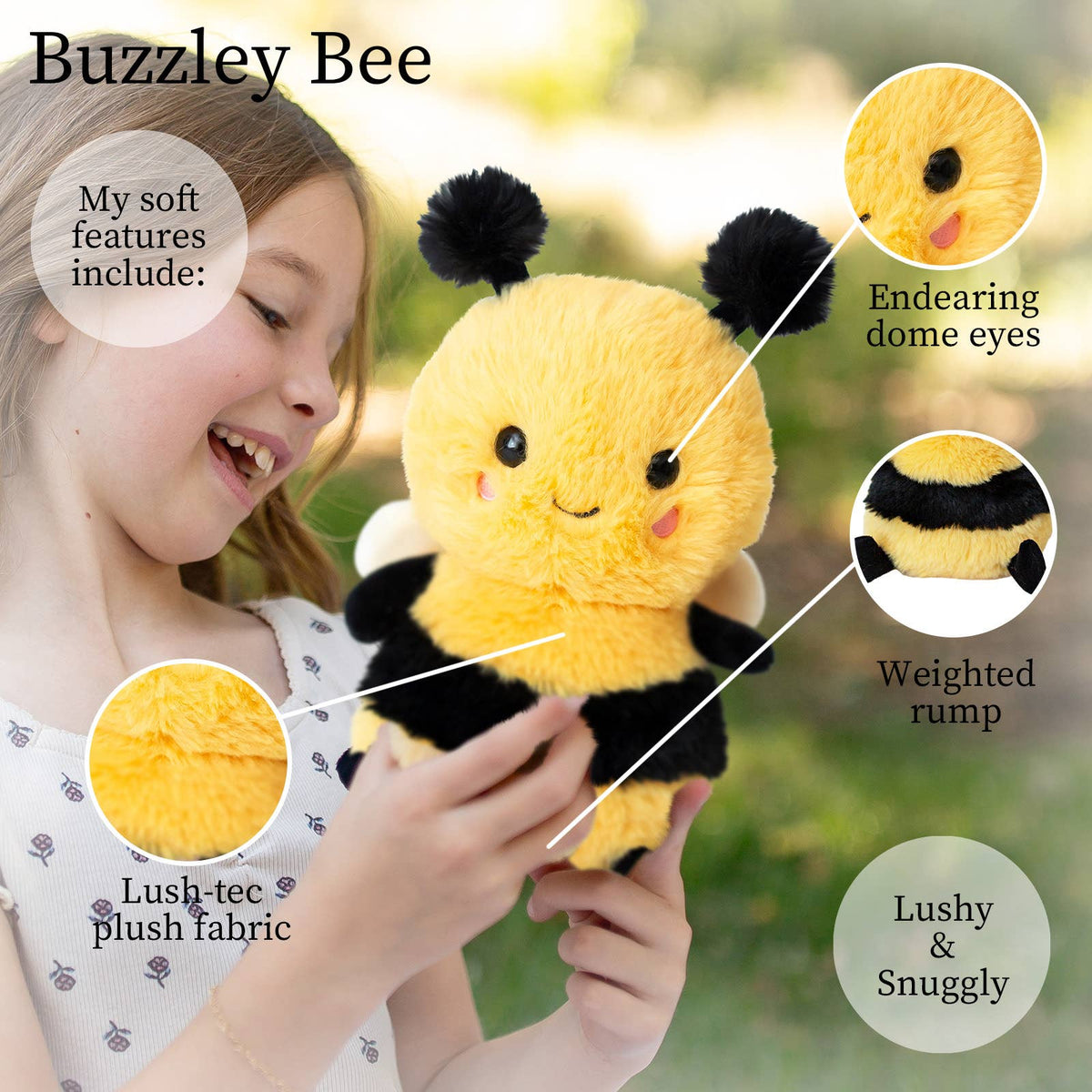 World Softest Plush Lushee 10 in-Buzzley Bee