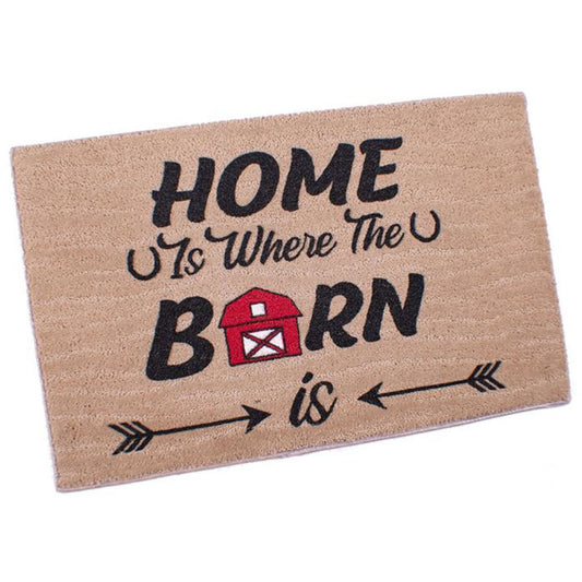 27" x 18" "Home Is Where The Barn Is" Floor Mat