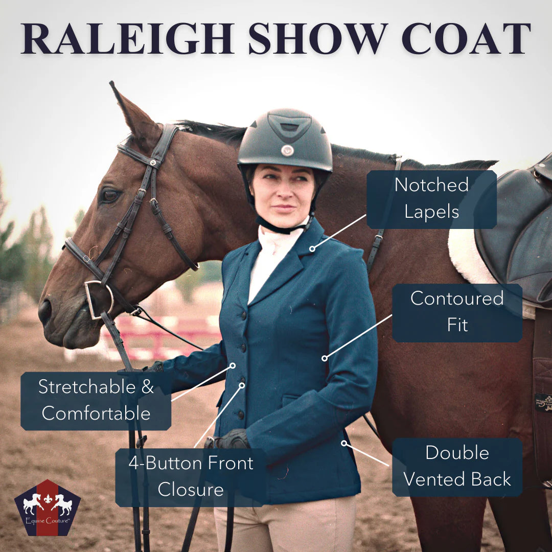 EQUINE COUTURE WOMEN RALEIGH 4-BUTTON SHOW COAT