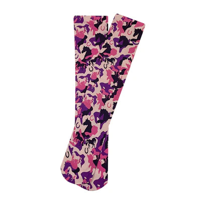 AWST INT'L LADIES LILA CAMO SOCKS