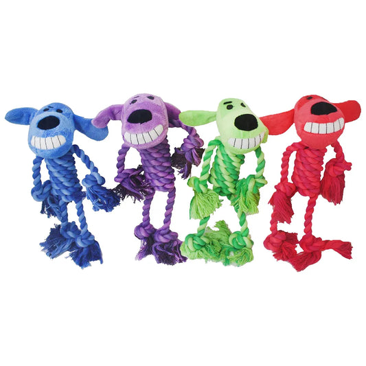 Rope Body Loofa Dog Toy