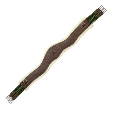 CONTOURED LEATHER  FLEECE GIRTH