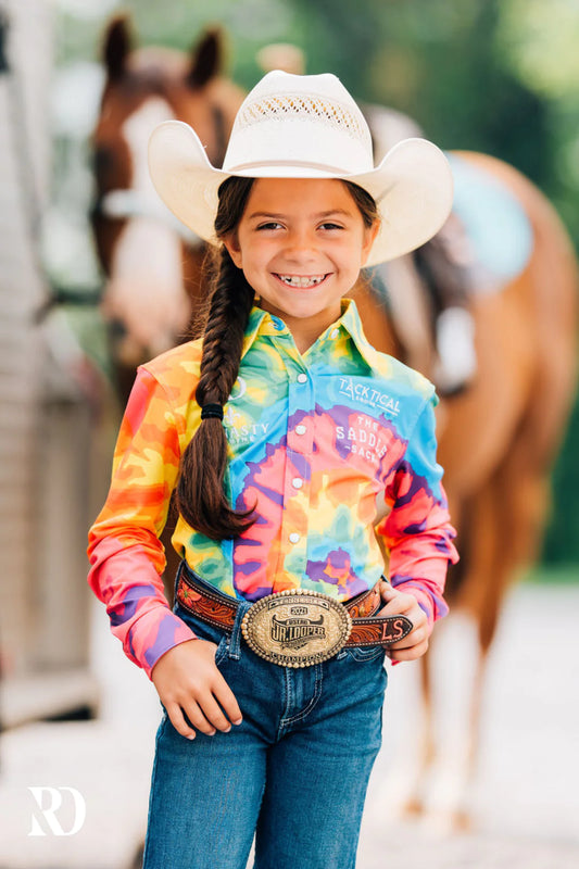 Ranch Dressin  *YOUTH* TIE DYE SPONSORSHIP PERFORMANCE SHIRT