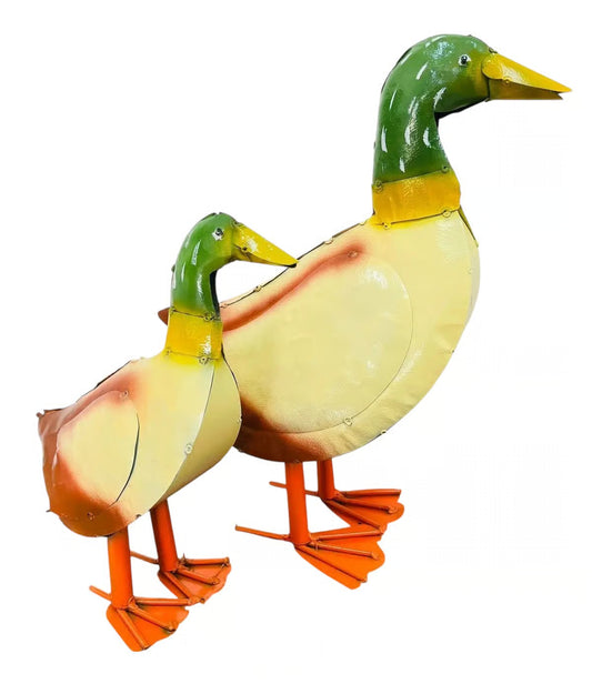 Metal Mallard Ducks