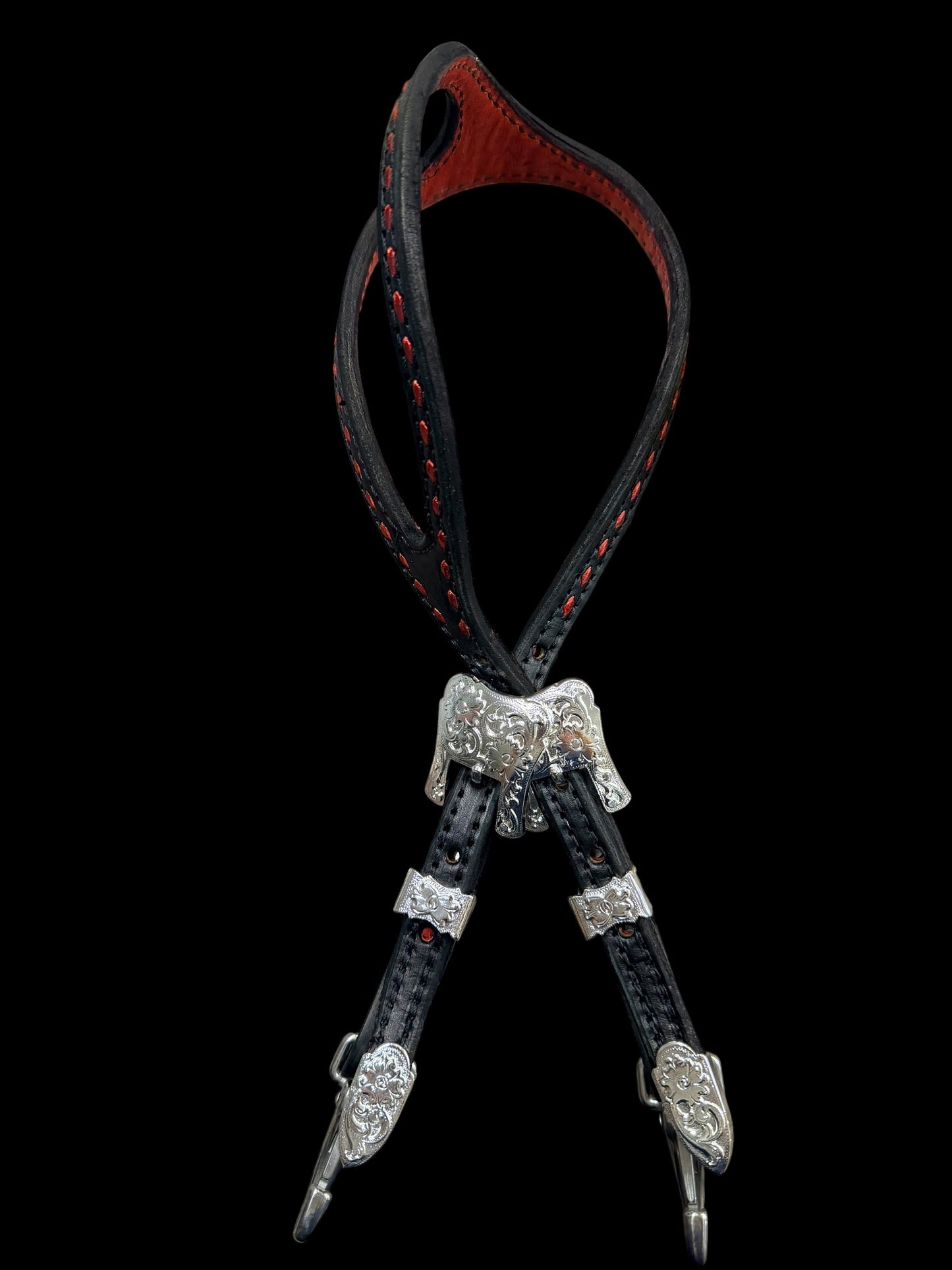 Quick change one ear buckstitched headstall