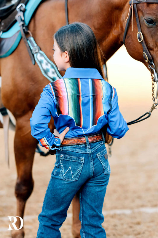 Ranch Dressin *YOUTH* BLUE SERAPE PERFORMANCE SHIRT