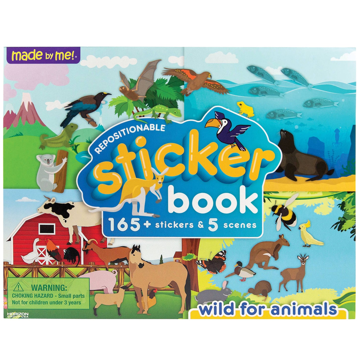 Animal Theme Made By Me!® Repositionable Sticker Books