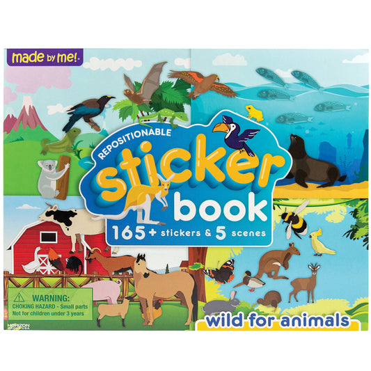 Animal Theme Made By Me!® Repositionable Sticker Books