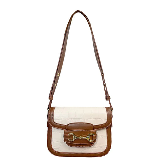 SNAFFLE BIT SHOULDER BAG WHITE