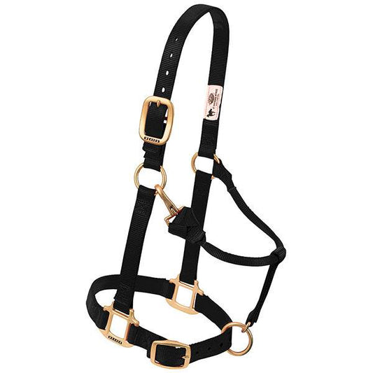 WEAVER ORIGINAL ADJUSTABLE CHIN AND THROAT SNAP HALTER, 1"