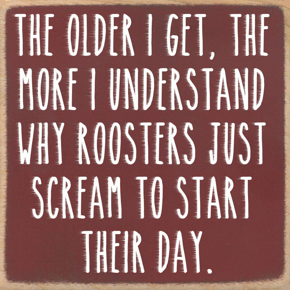 4X4-1002 Roosters Shelf Sitter