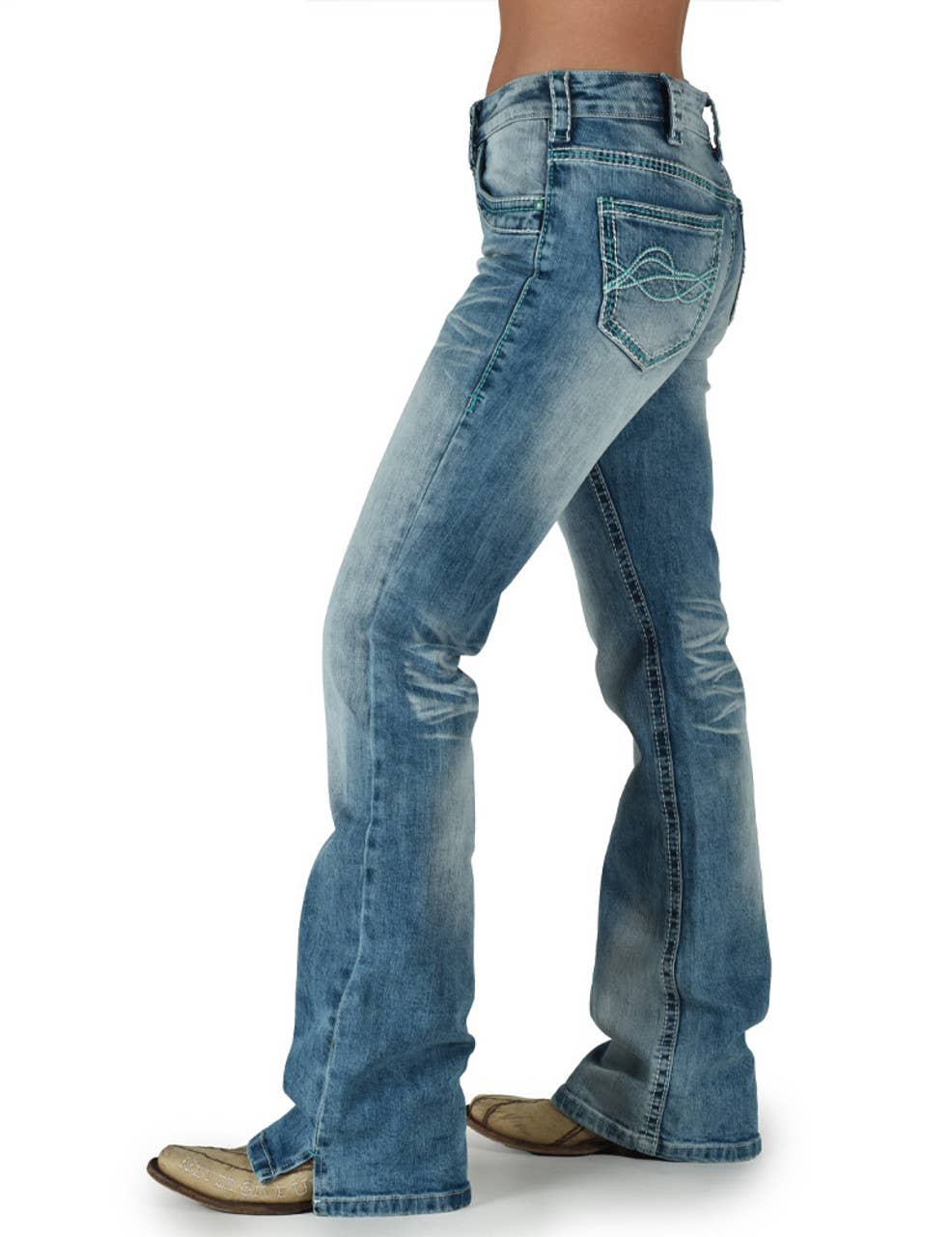 Cowgirl Tuff Don't Fence Me In Turquoise