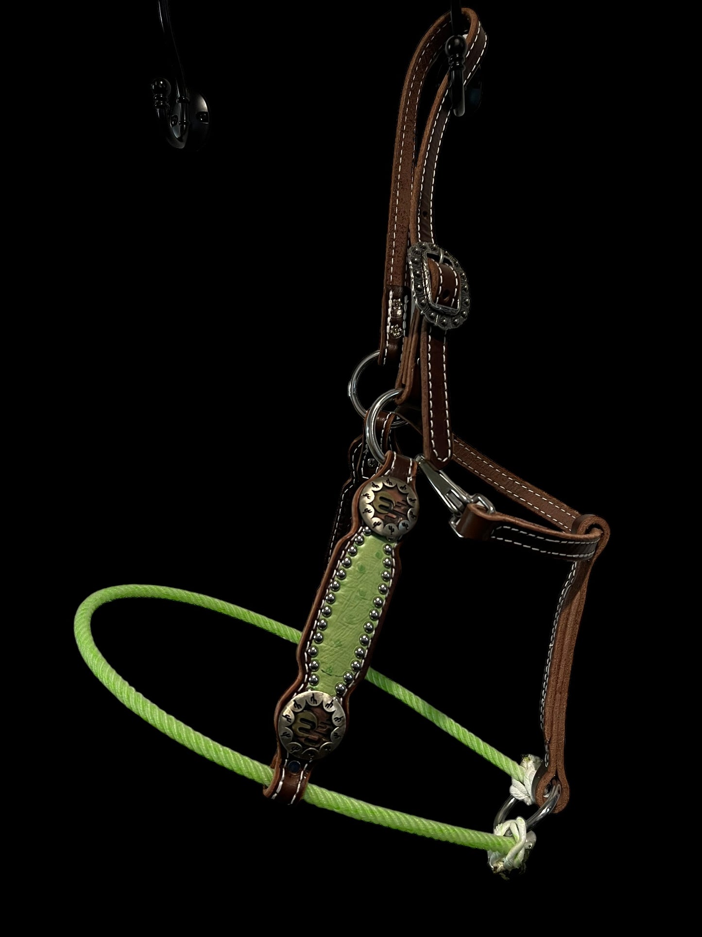 Lariat noseband all leather halter