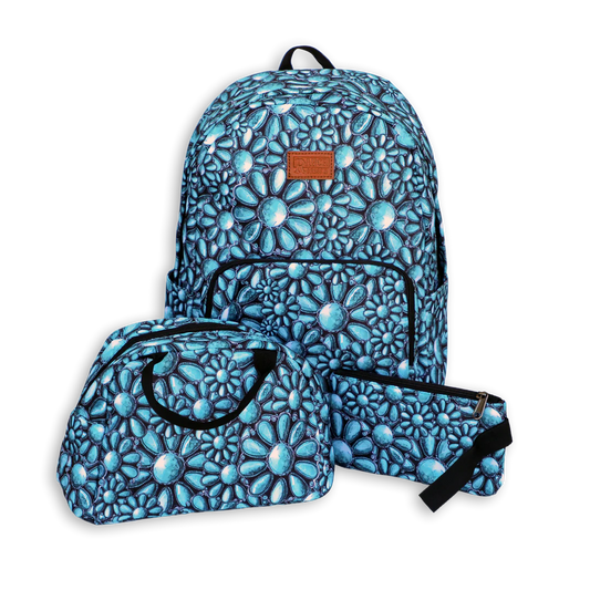 Turquoise blossom Backpack