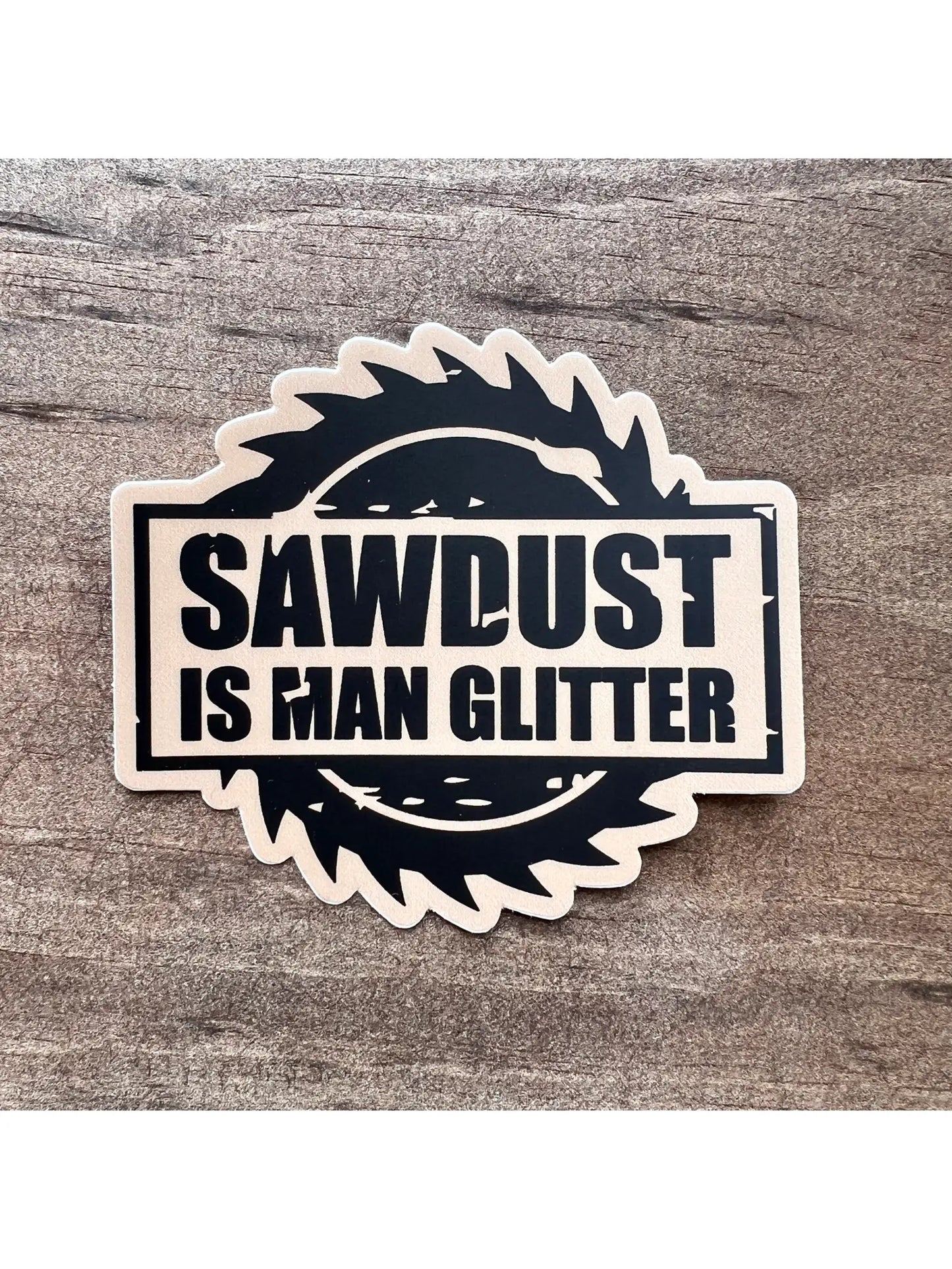 Man Glitter Sticker