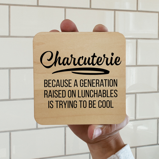 CHARCUTERIE FUNNY Magnet/Drink Coaster