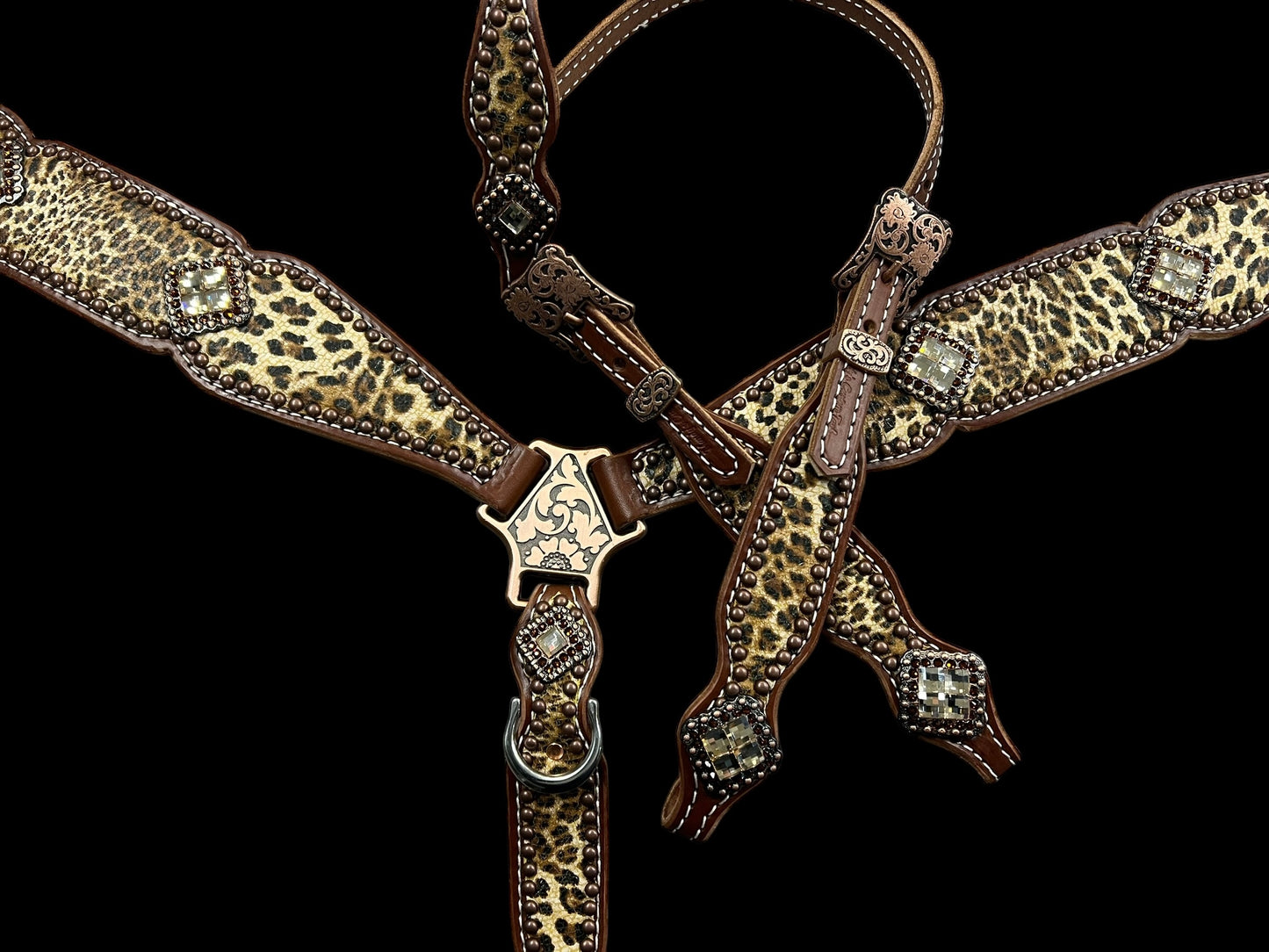 Cheetah on medium leather