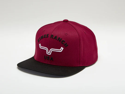 Arched Trucker Hat  Dark Red