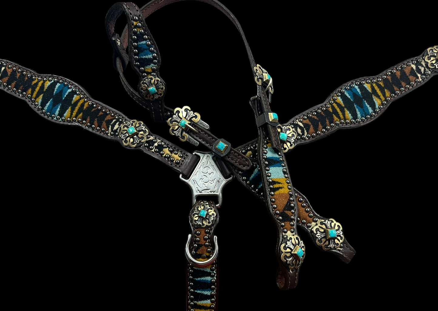 Rancho Arroyo Black Pendleton® on dark leather