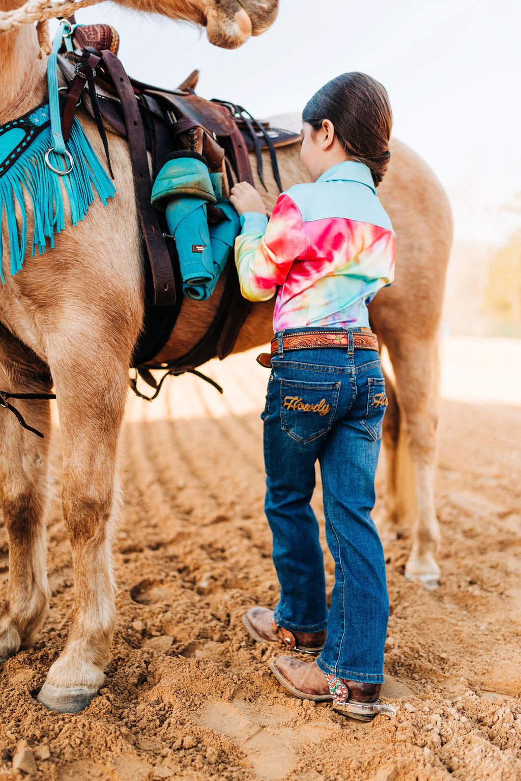 Ranch Dressin *YOUTH* HOWDY DENIM BOOT CUT JEANS