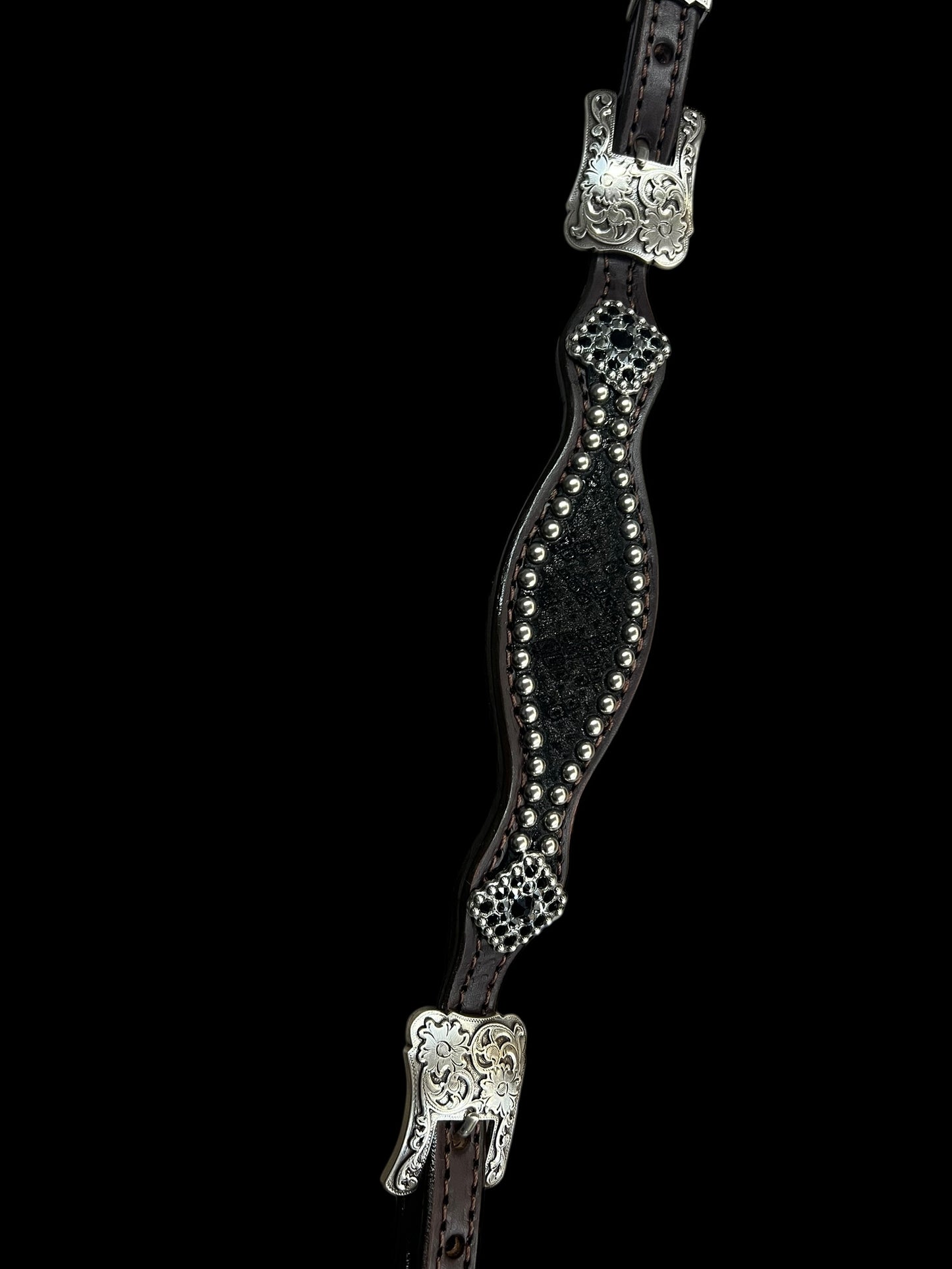 Black mystic on dark leather