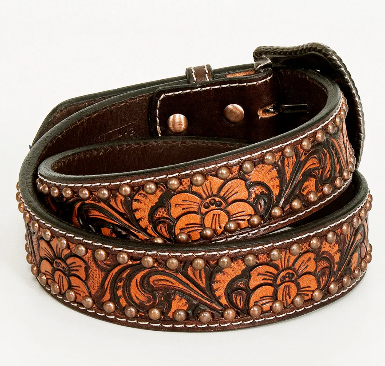 Bar H Equine Genuine Leather Belt BER194