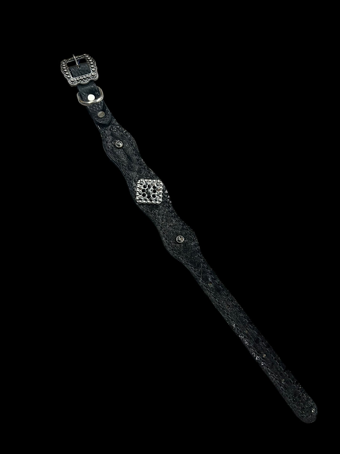 Black mystic on dark leather