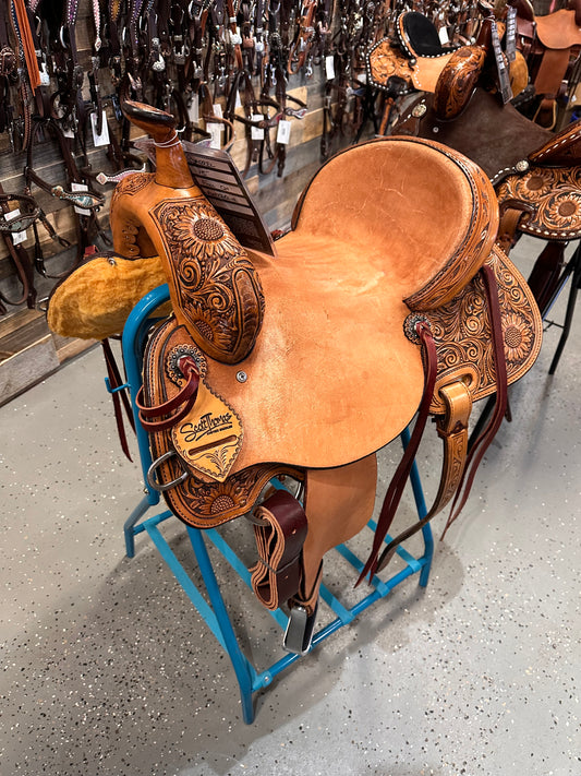 Scott Thomas 15" Barrel Saddle Sunflower