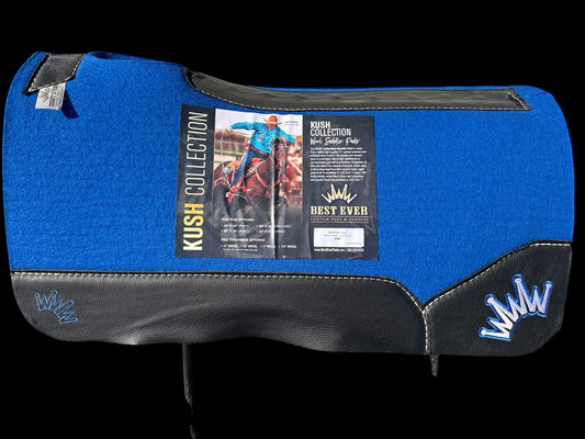 30 x 30 3/4" Kush Best Ever Saddle Pad Blue