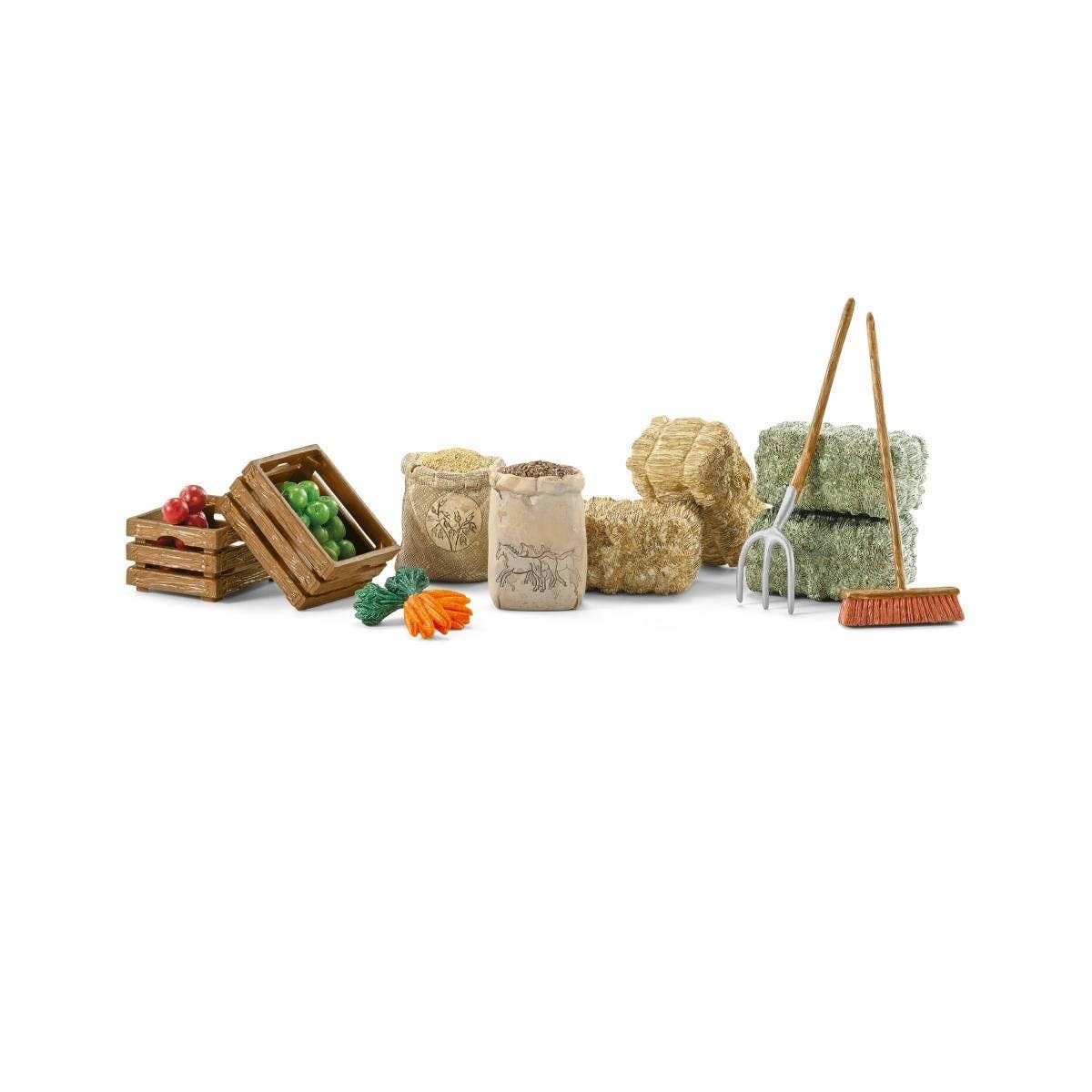 Feeding Set Horse Toy Playset Accessories