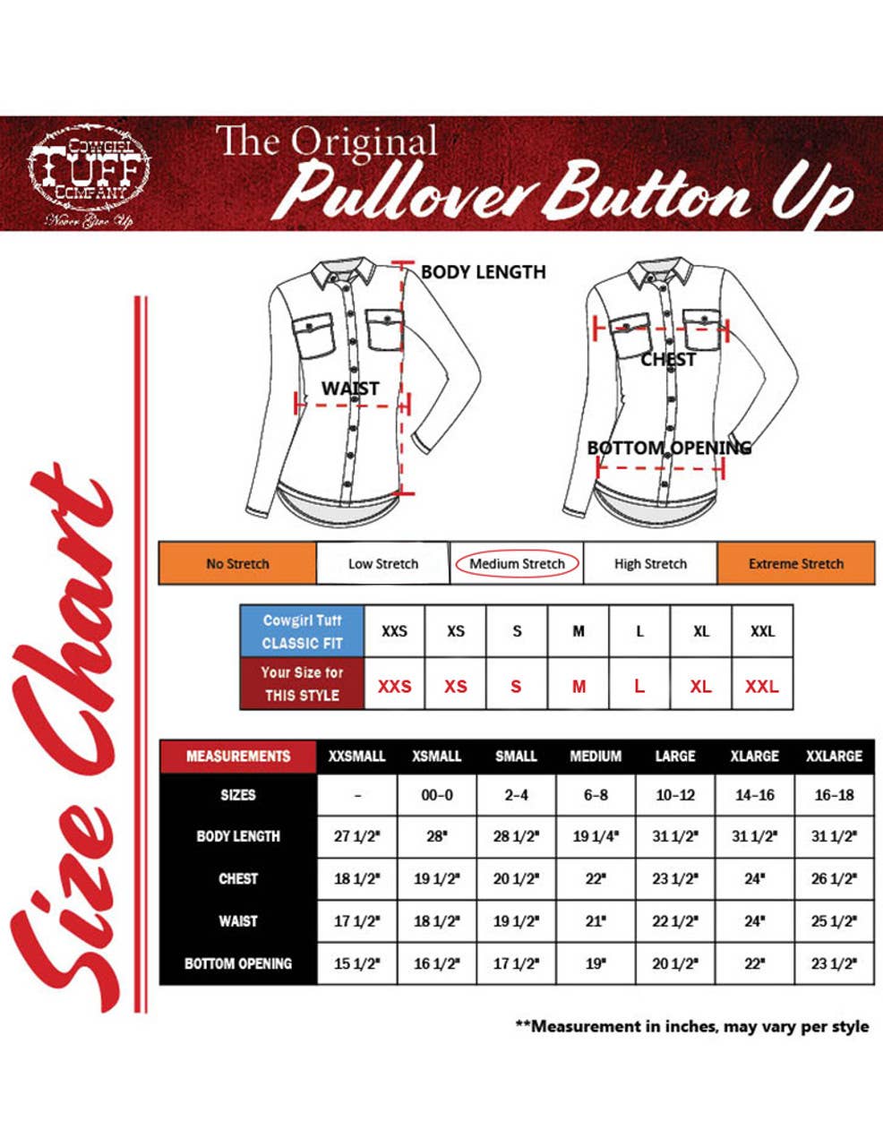 Pullover Button Up with Silver Crystals Lightweight Stretch