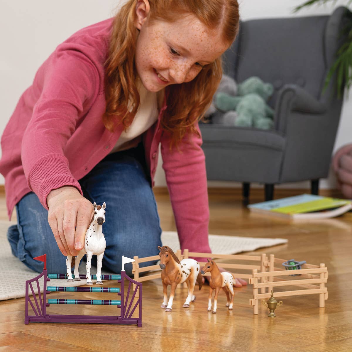Horse Club Lisa’S Tournament Training  Horse Toy Playset