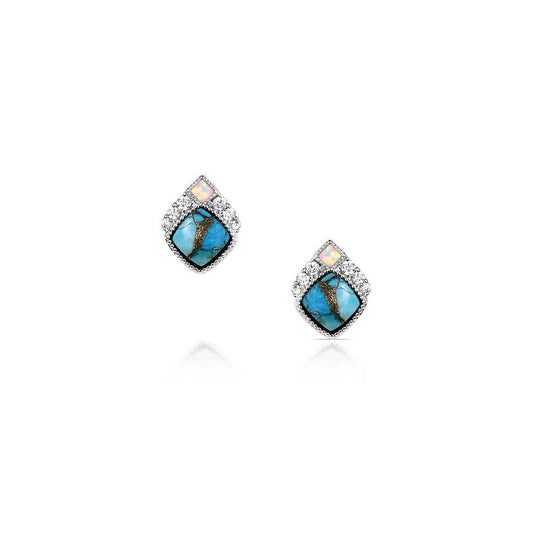 Crowned Glacier Earrings