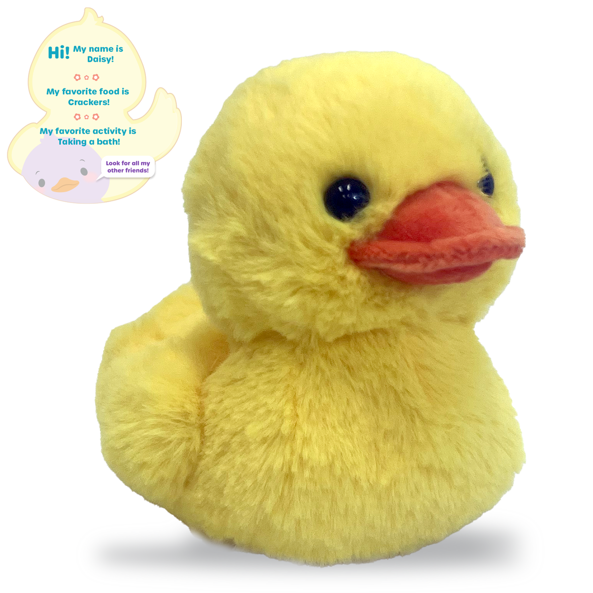 BHTB Daisy Duckee 7" Yellow Plushie