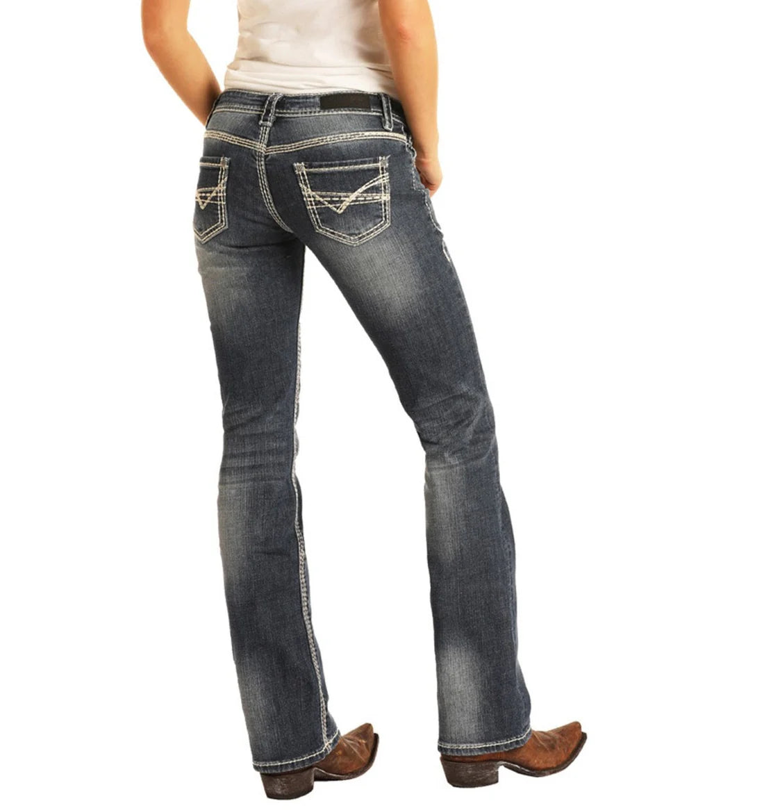 Mid Rise Bootcut Riding Jeans By Rock N Roll Denim