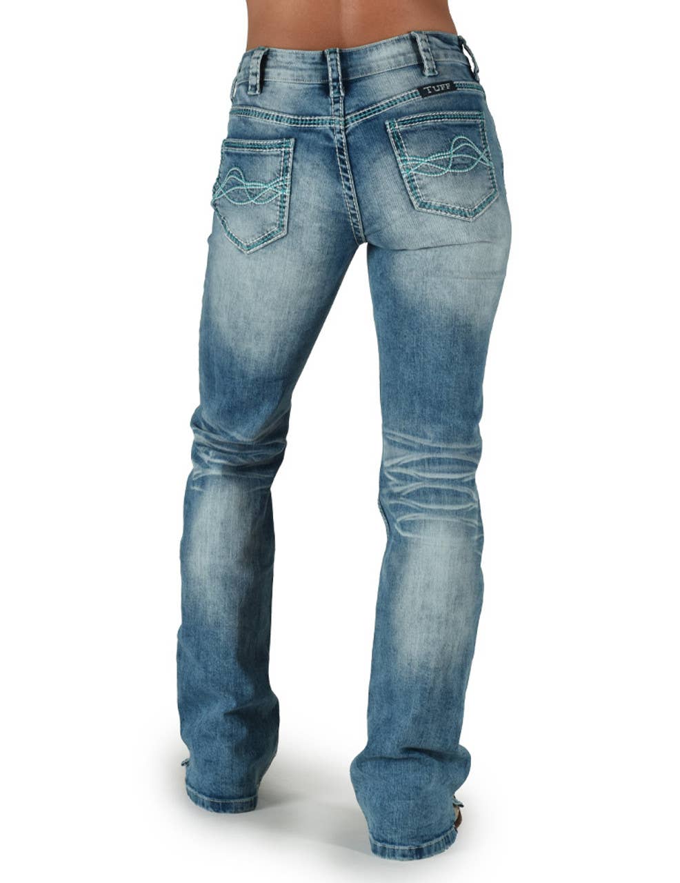 Cowgirl Tuff Don't Fence Me In Turquoise