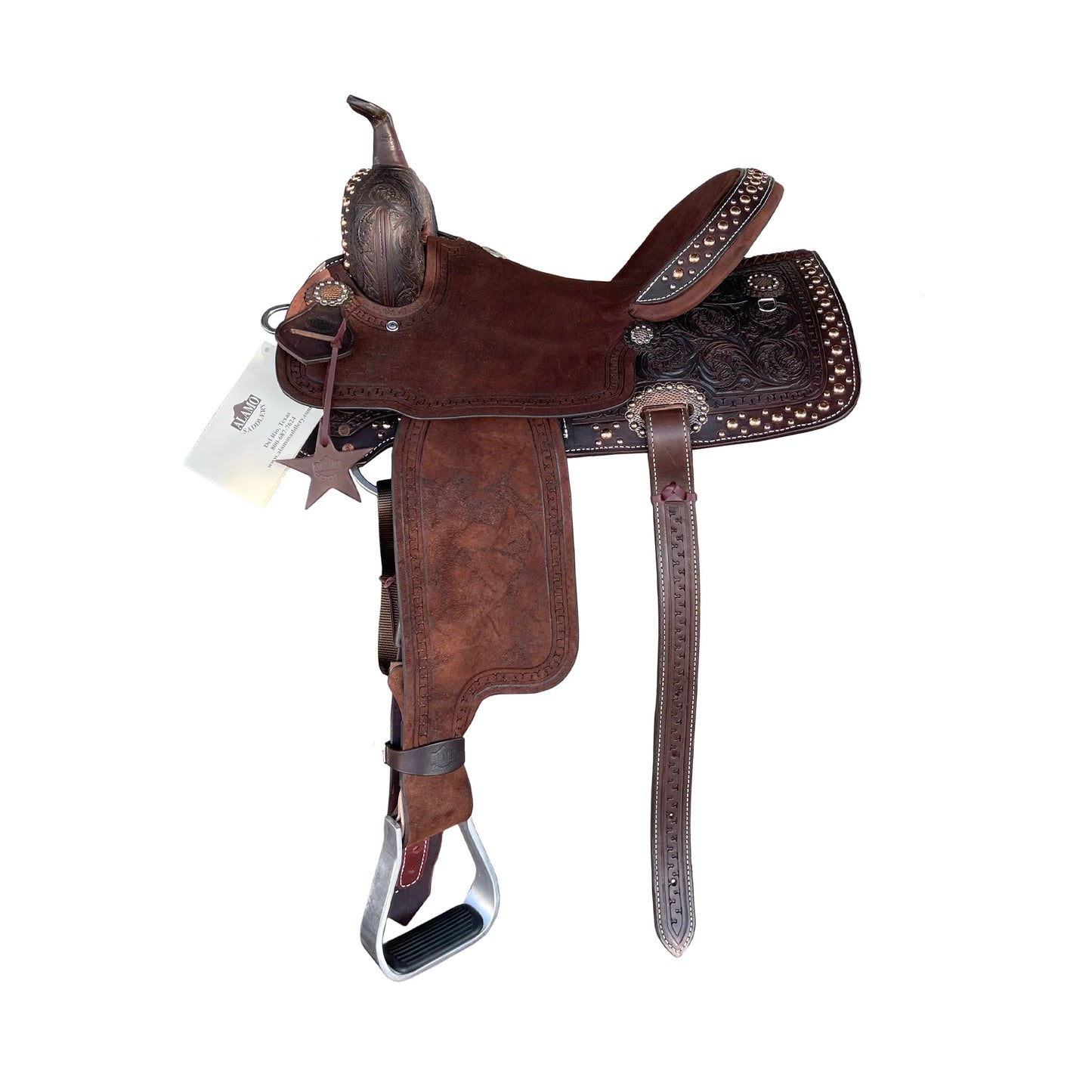 15" SD-4 Mini Oak Barrel Saddle